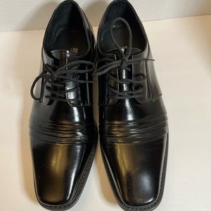 Stacy Adams Black Leather Dress Suit Shoes Sz: 8.5